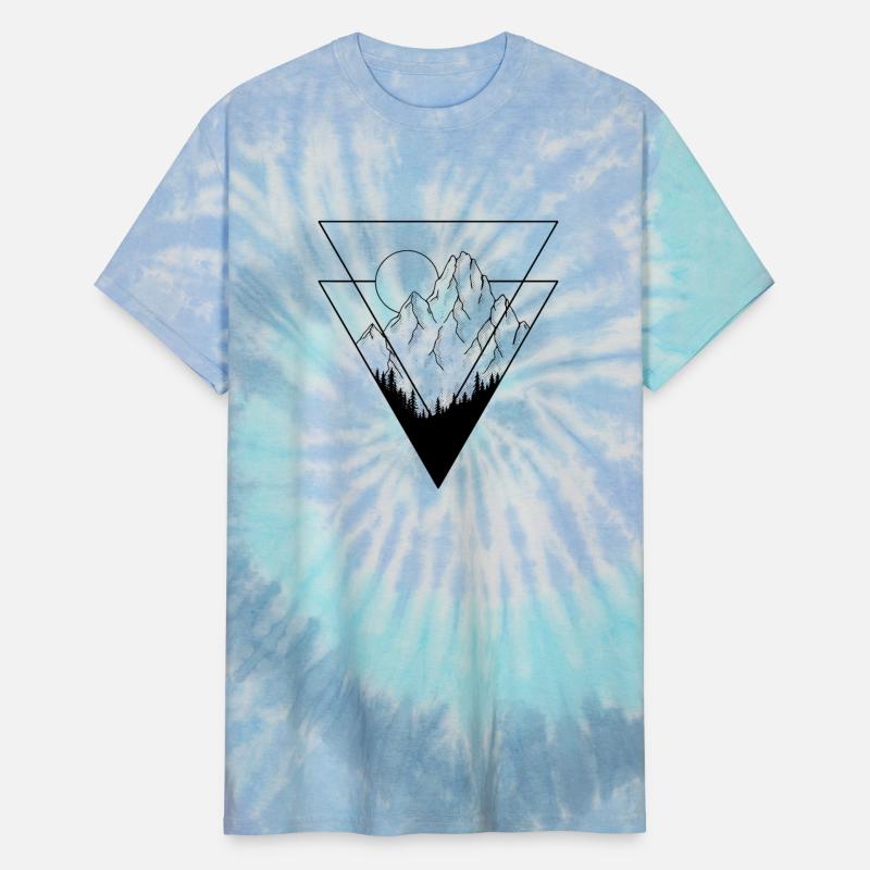 Geometric Mountains Black Version