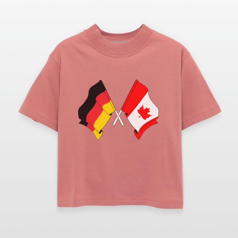 Germany flag and Canada flag