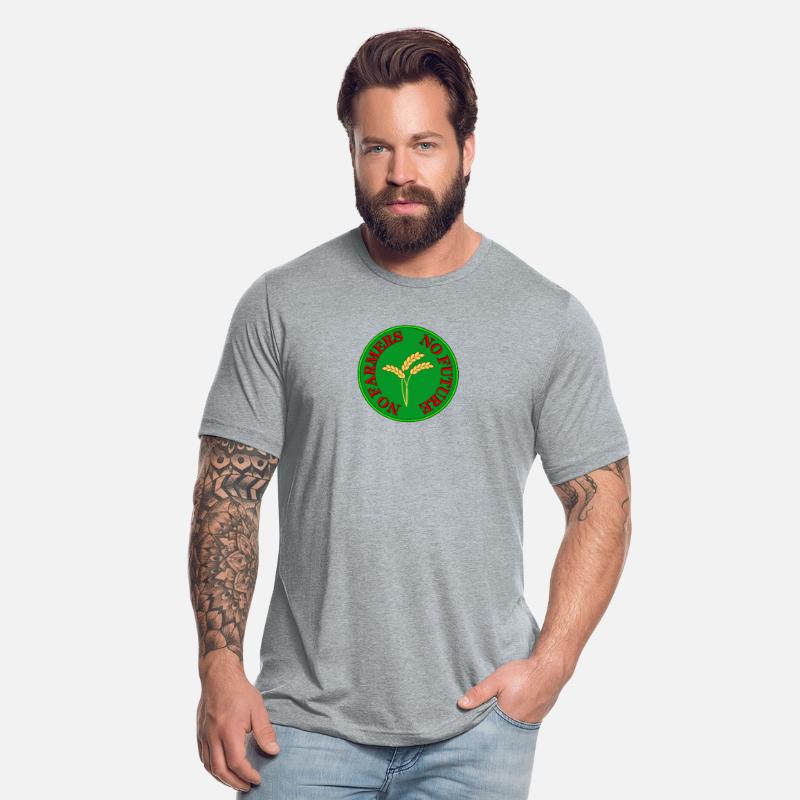 No Farmers no food no future slogan in green