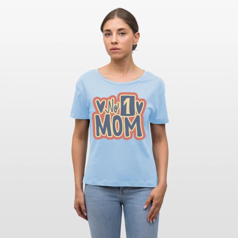 No.1 Mom – Heart Accent Handdrawn Style