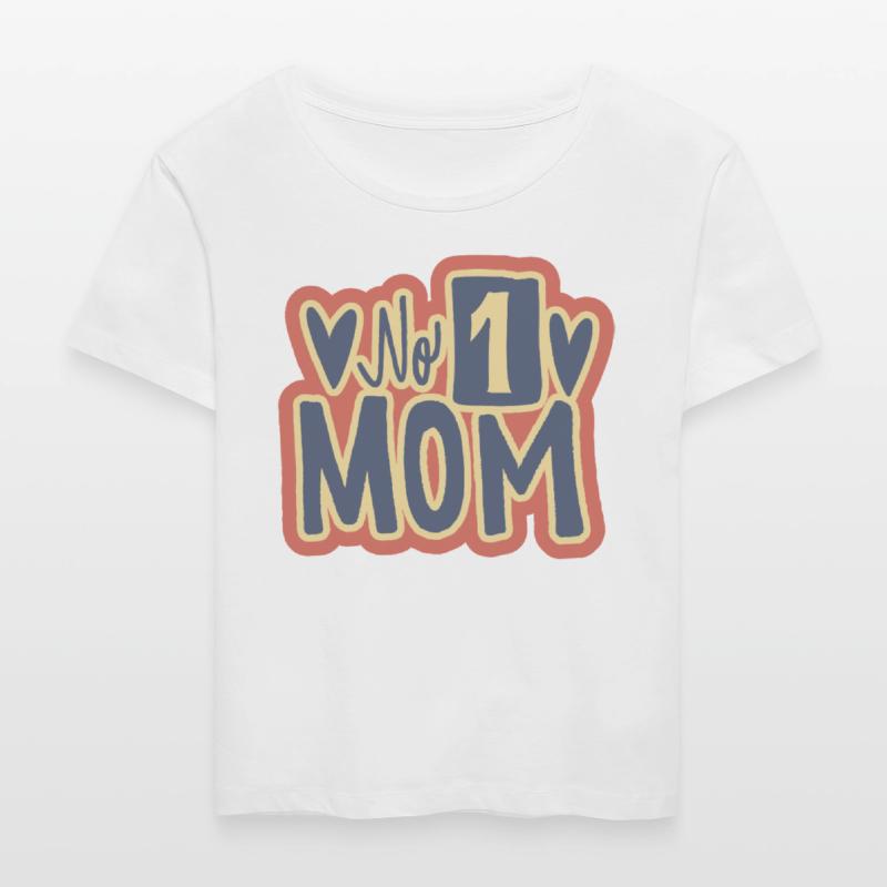 No.1 Mom – Heart Accent Handdrawn Style