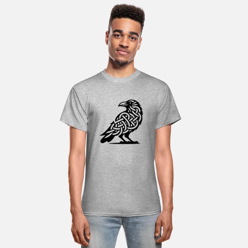 Nordic Celtic Raven Tattoo Knot Style