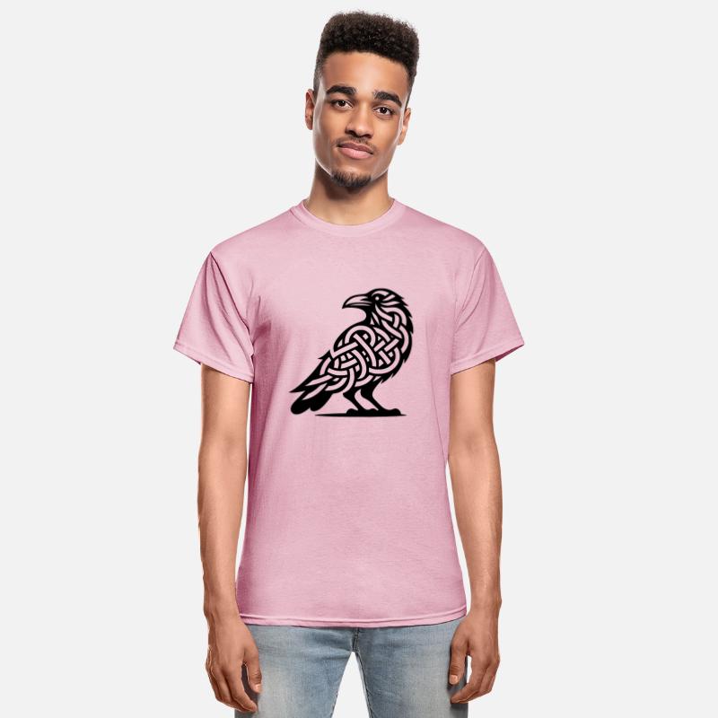 Nordic Celtic Raven Tattoo Knot Style