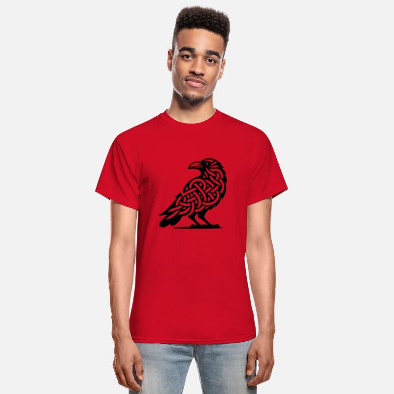 Nordic Celtic Raven Tattoo Knot Style