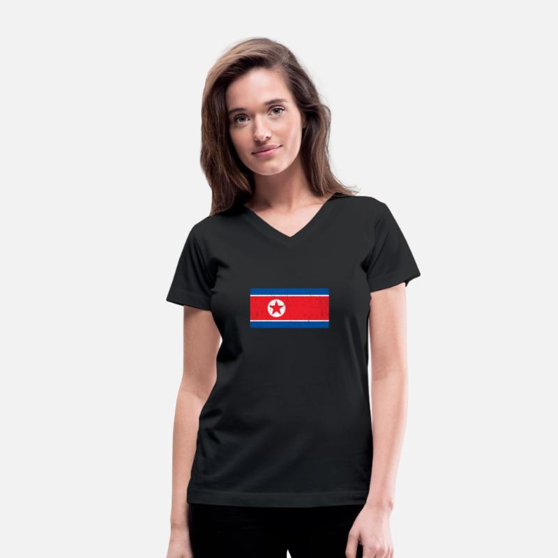 North Korea South Korea flag banner Asia