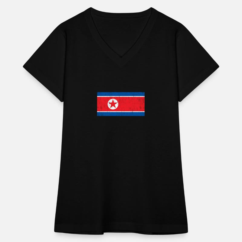 North Korea South Korea flag banner Asia