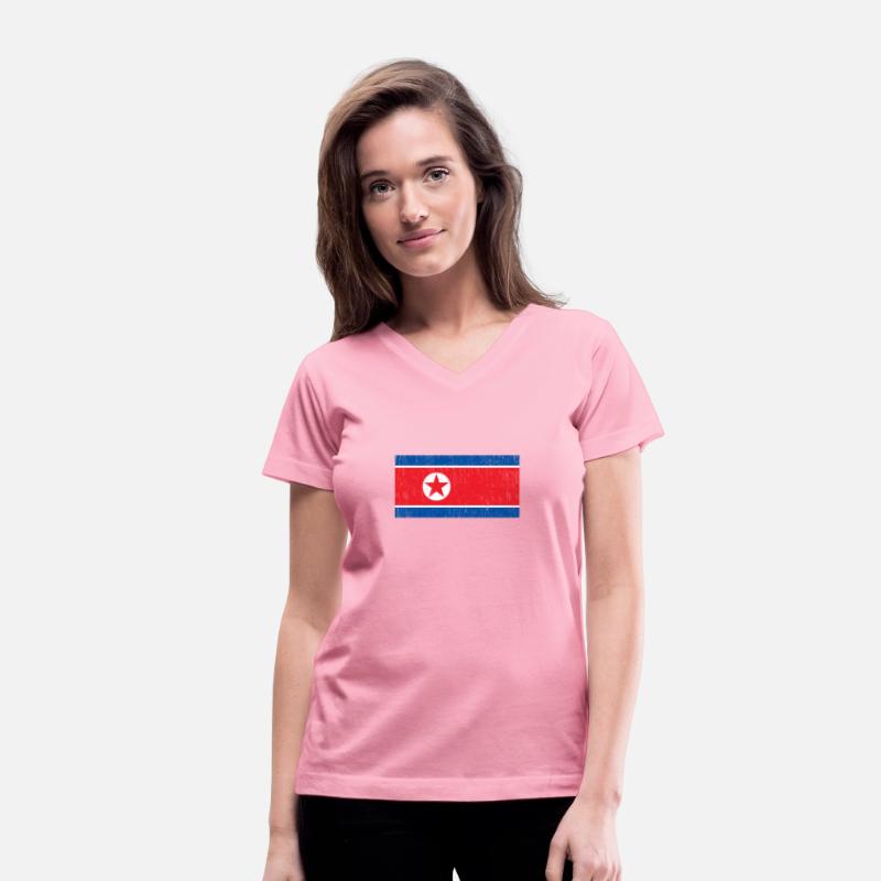 North Korea South Korea flag banner Asia
