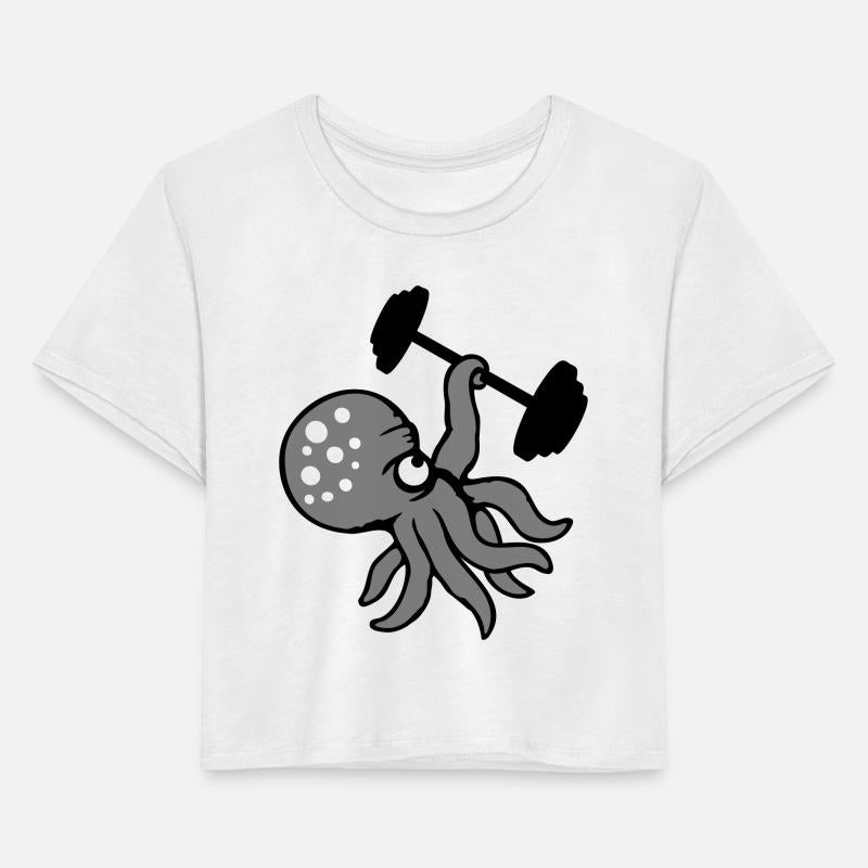 Octopus Bodybuilder Muscle Building Gym Training