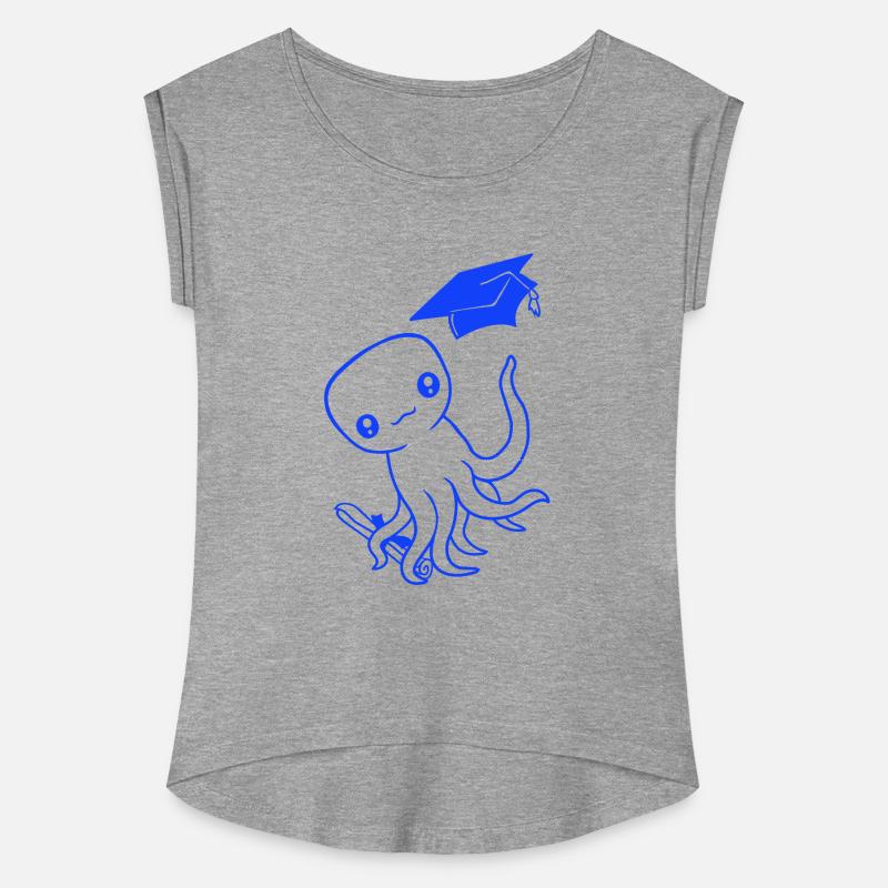 Octopus graduation high school diploma passed cute