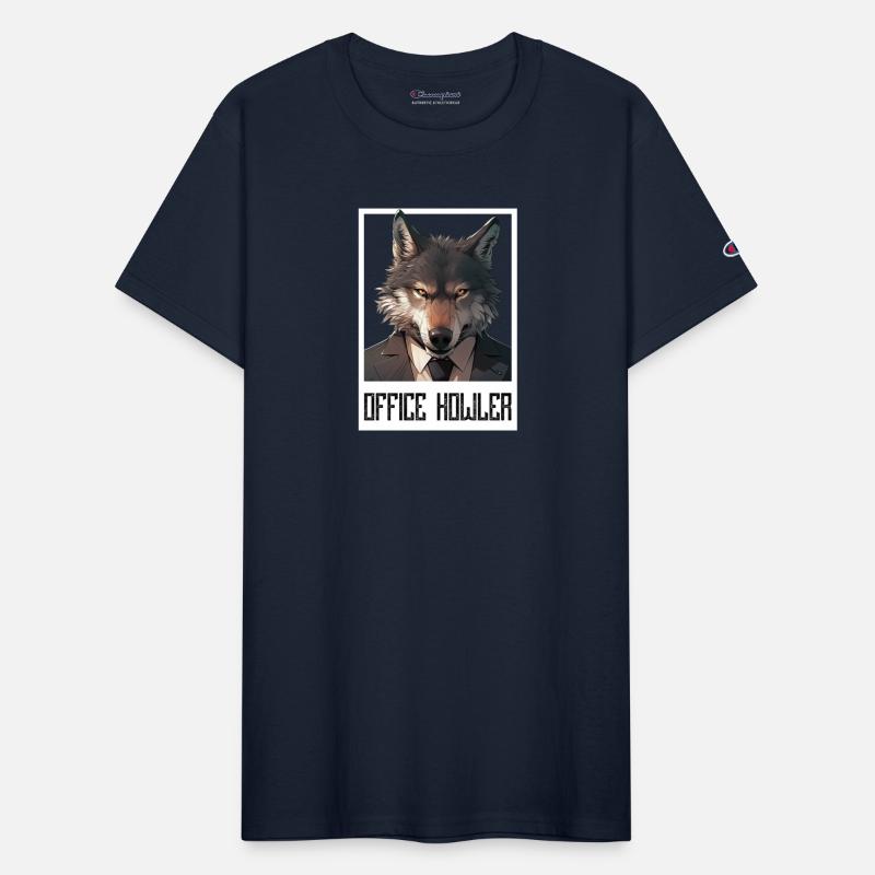 Office Howler. Business wolf