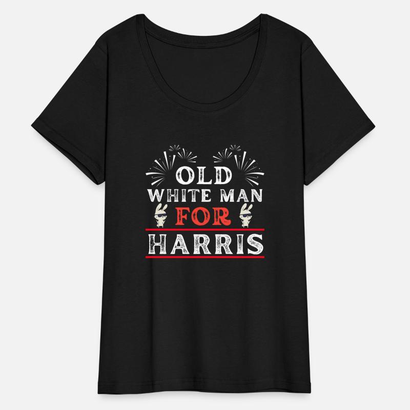 Old White Man For Harris, US 2024 Election Design