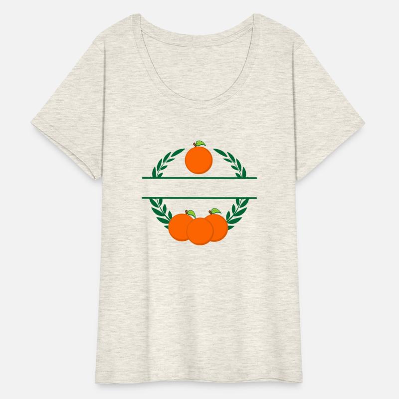 Orange in laurel wreath with orange oranges