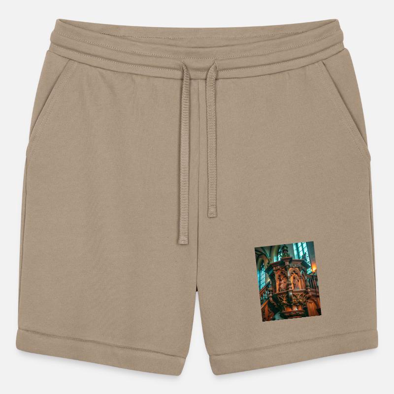 Ornate Gothic Pulpit in Church Interior