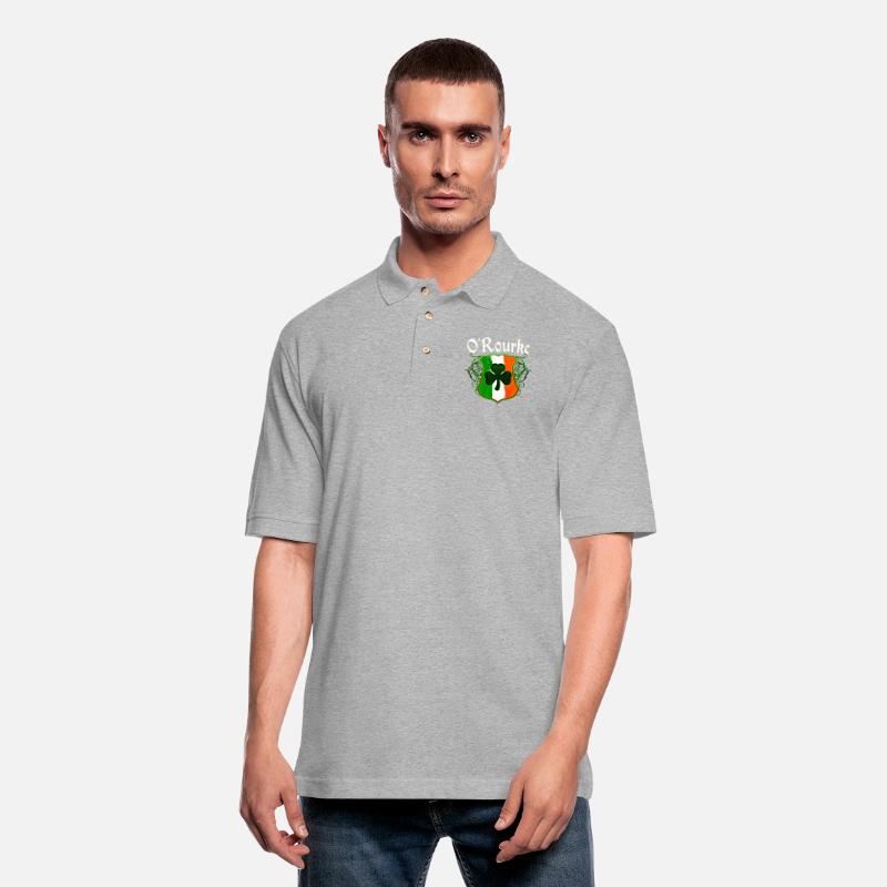 O'Rourke Irish Surname Ireland Flag Shamrock