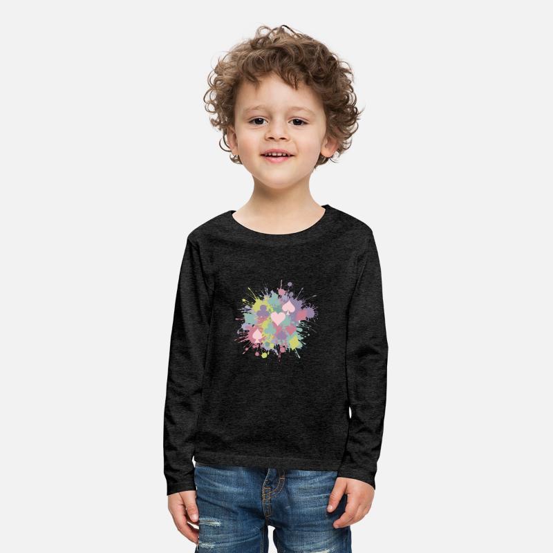 Paint Splatter Playing Card Suits Design