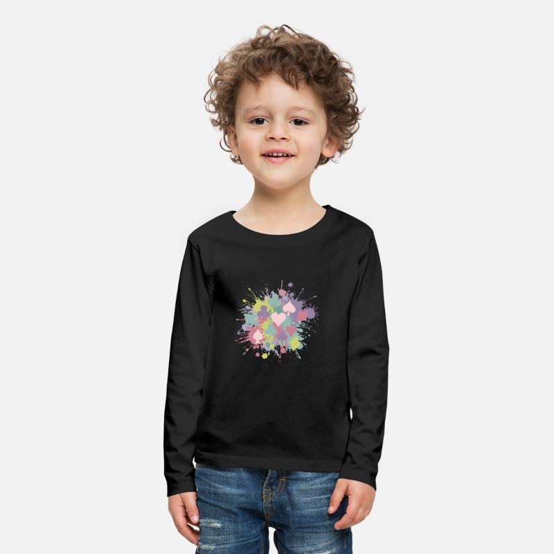 Paint Splatter Playing Card Suits Design