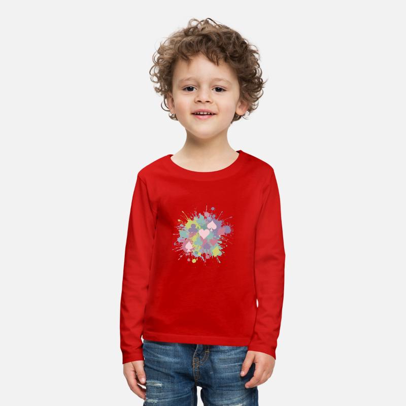 Paint Splatter Playing Card Suits Design