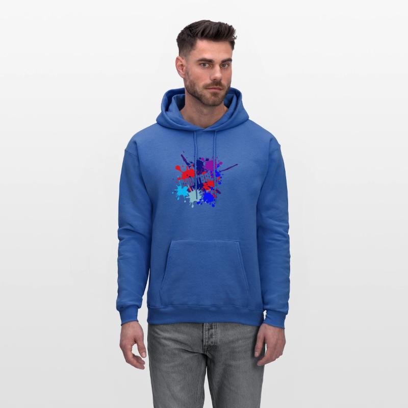 Paintball text cut out in paint splatter text