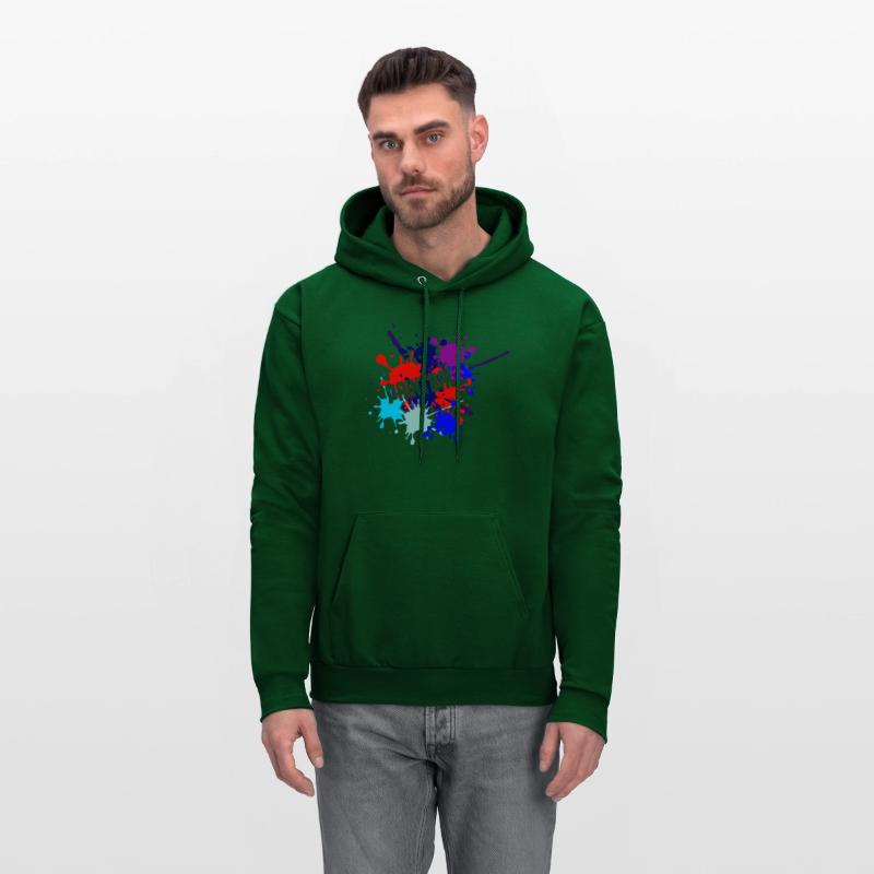 Paintball text cut out in paint splatter text