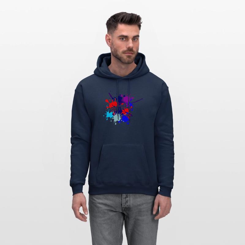 Paintball text cut out in paint splatter text