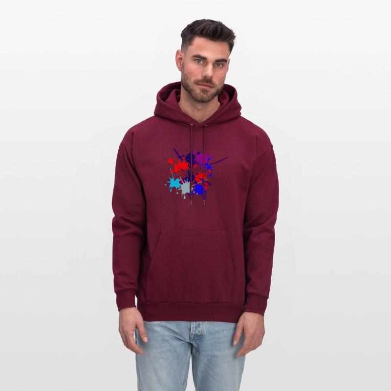 Paintball text cut out in paint splatter text