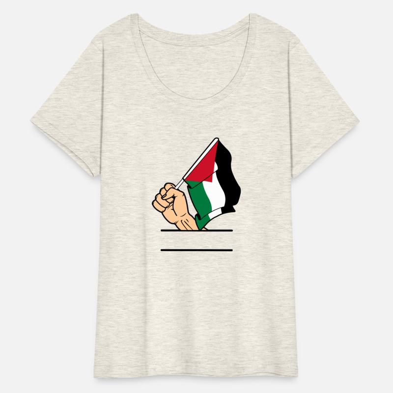 Palestine flag fist text space