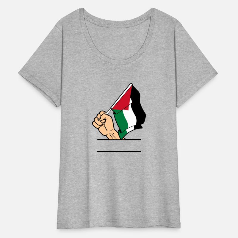 Palestine flag fist text space