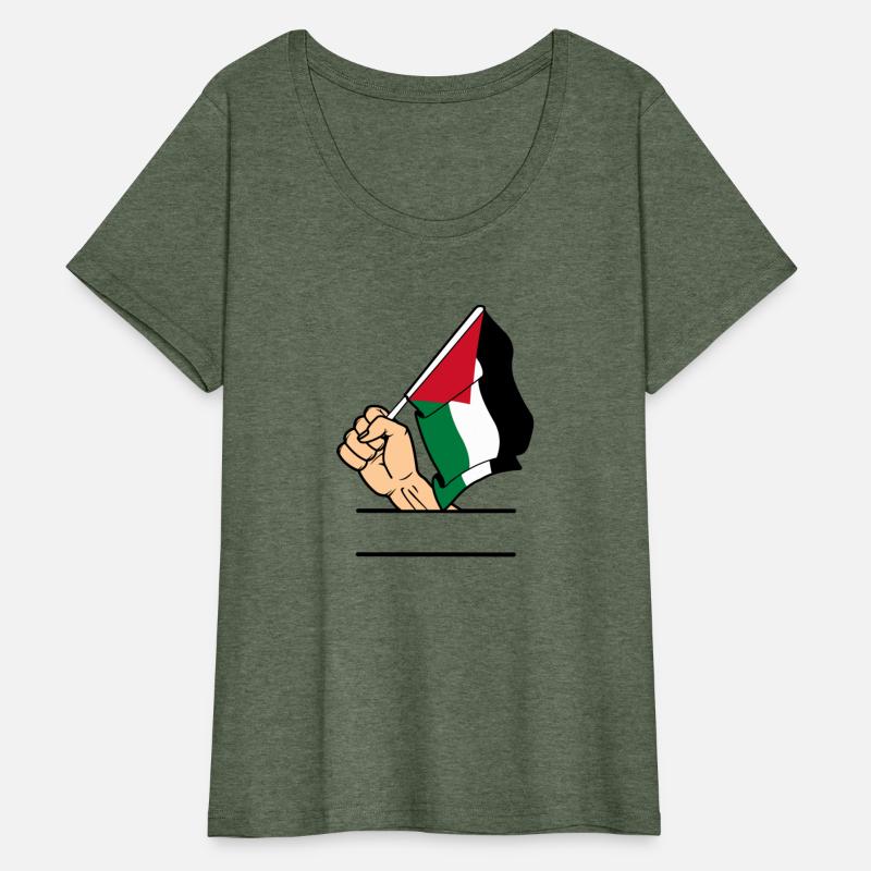 Palestine flag fist text space