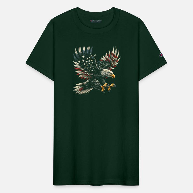 Patriotic American Eagle Flag