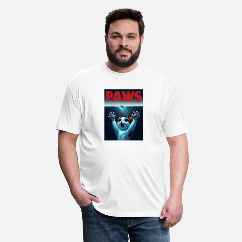 "PAWS" Jaws Parody Digital Art - High-Quality PNG