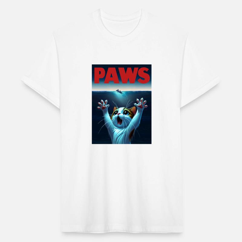 "PAWS" Jaws Parody Digital Art - High-Quality PNG
