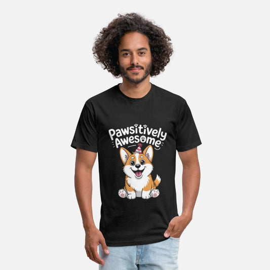 Pawsitively Awesome Corgi Birthday Dog Shirt