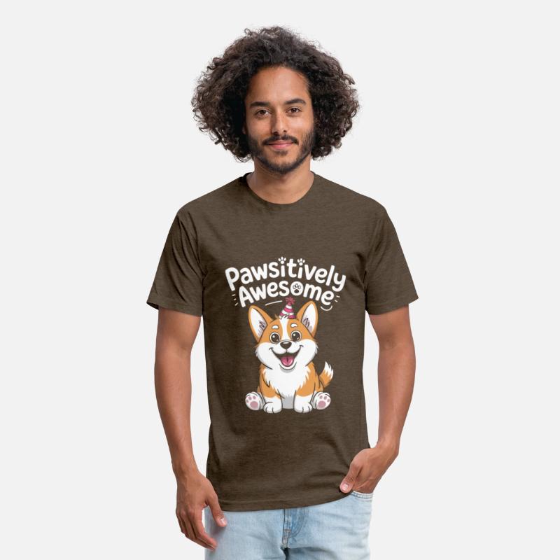 Pawsitively Awesome Corgi Birthday Dog Shirt