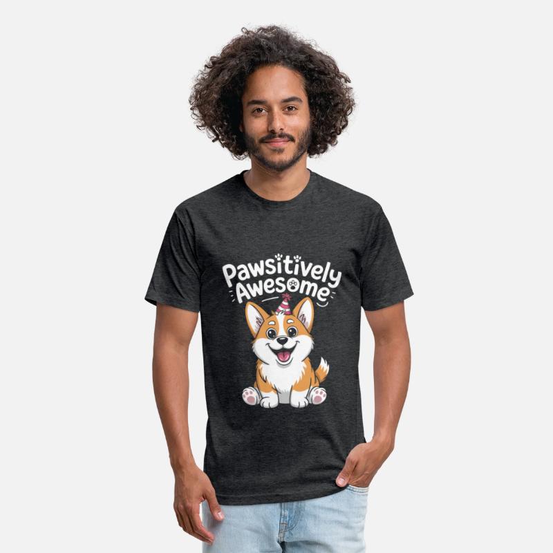 Pawsitively Awesome Corgi Birthday Dog Shirt