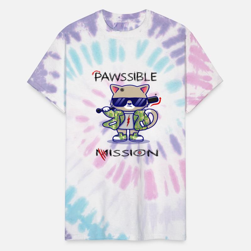 PAWssible Mission, cat wearing glasses and a bat.