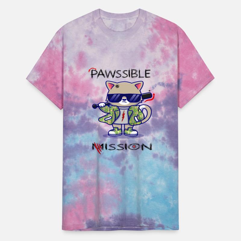 PAWssible Mission, cat wearing glasses and a bat.