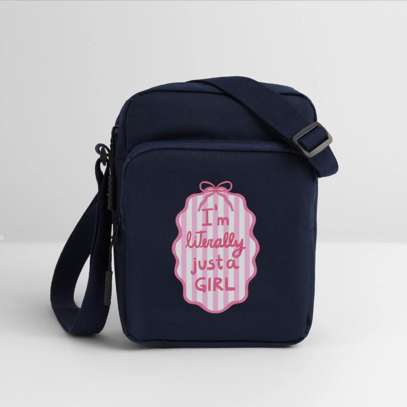 Pink Striped Girl Power Badge