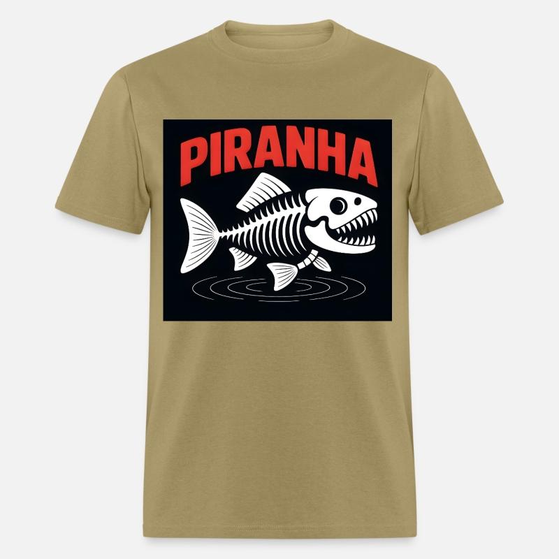 Piranha Skeleton – Bold Fish Bones Graphic