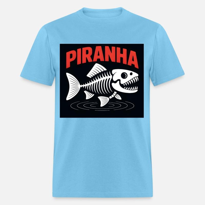 Piranha Skeleton – Bold Fish Bones Graphic