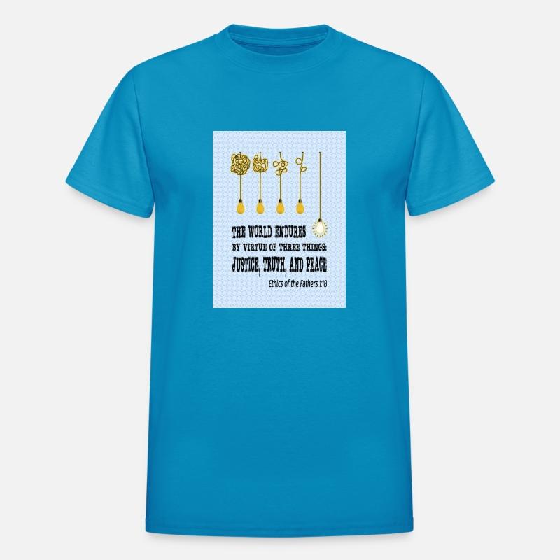 Pirkei Avot 1:18. Justice, Truth and Peace, Light.