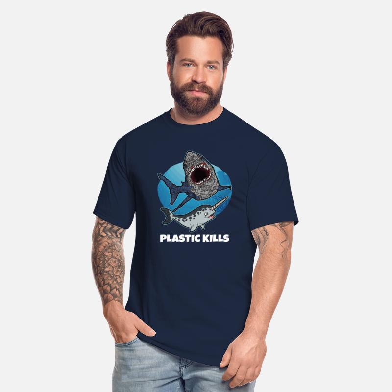 Plastic Kills Garbage Shark Narwhal Ocean Polution