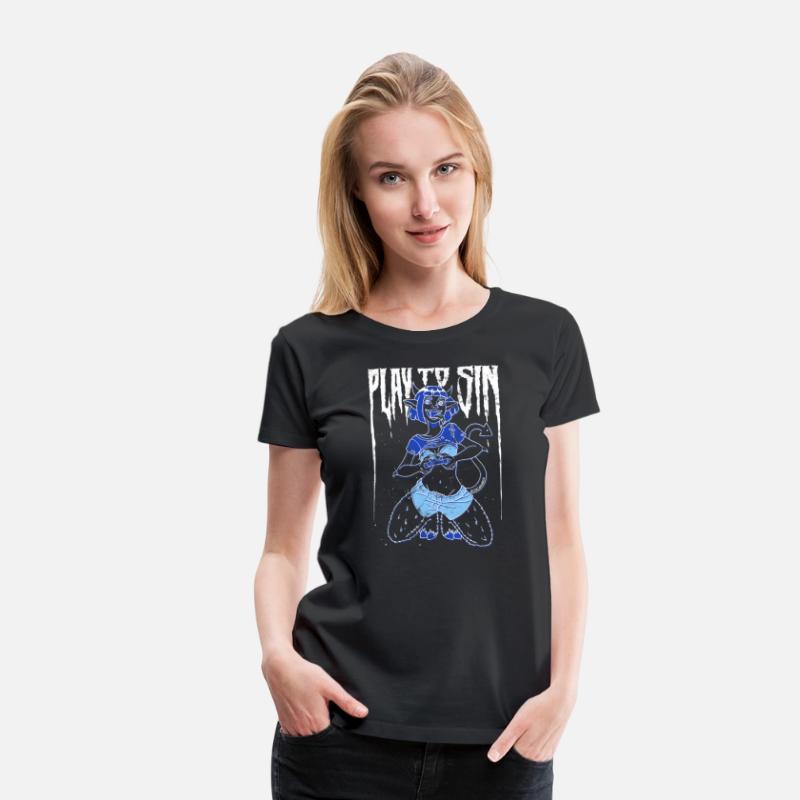 Play to Sin Gamer Sexy Cartoon Devil Girl