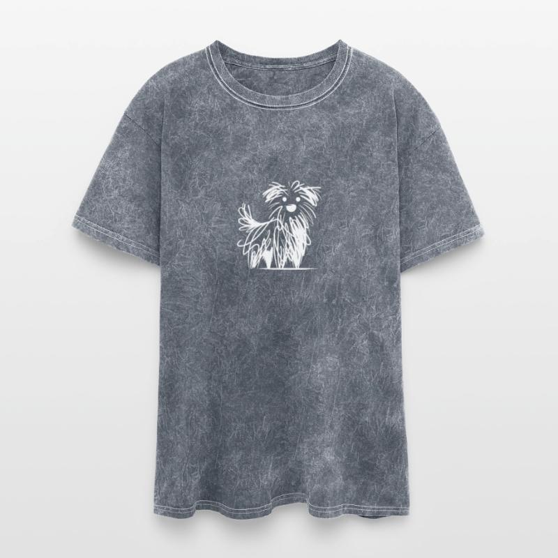 Playful Dog Sketch In Ink Scribble Lines