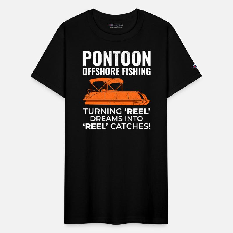Pontoon Boat Motor Boating Offshore Fishing Funny