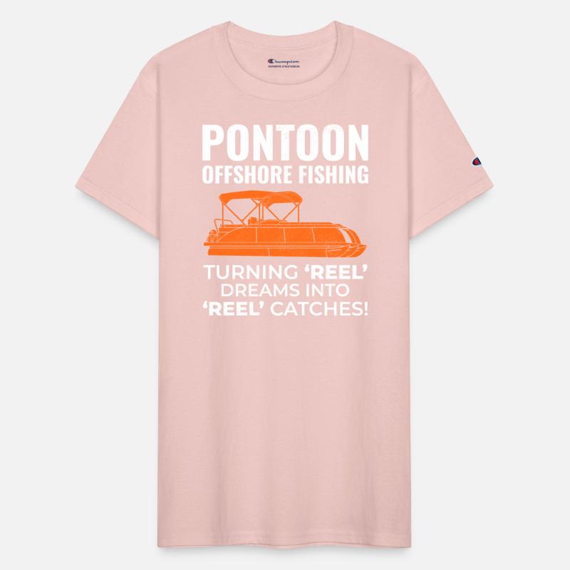 Pontoon Boat Motor Boating Offshore Fishing Funny