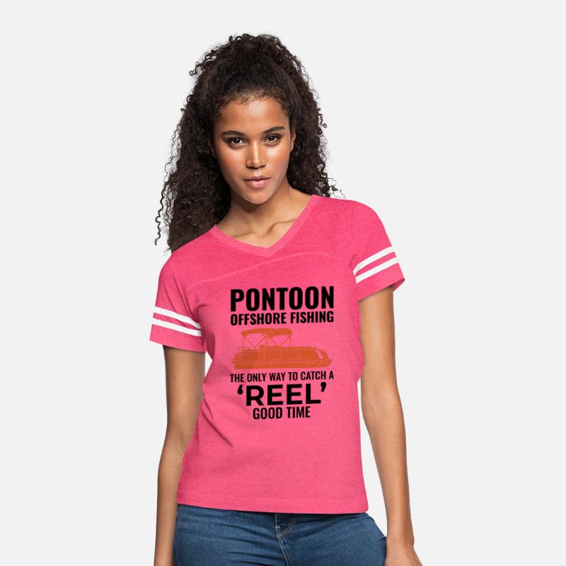 Pontoon Boat Motor Boating Offshore Fishing Funny