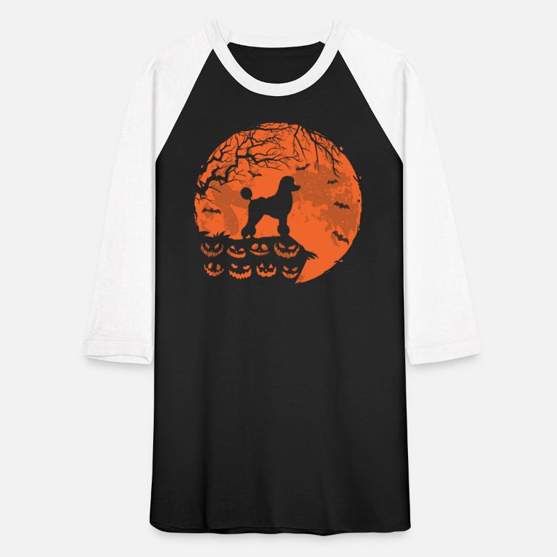 Poodle Dog And Moon Halloween Funny Dog Lover Gift