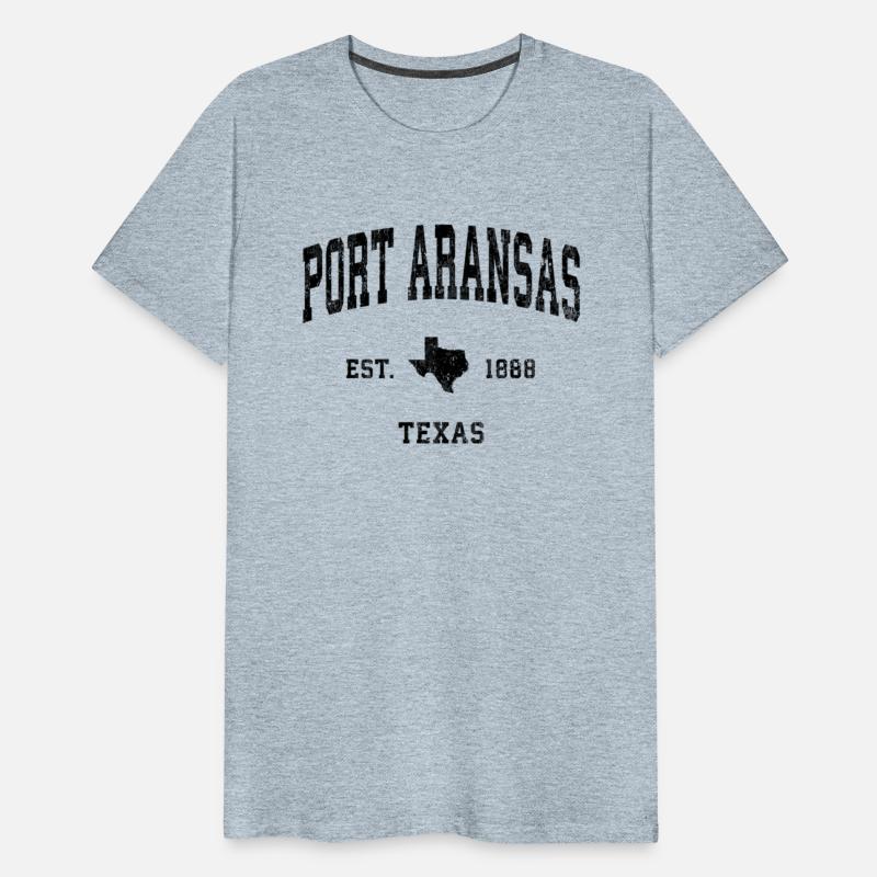 Port Aransas Texas Tx Athletic Black Sports