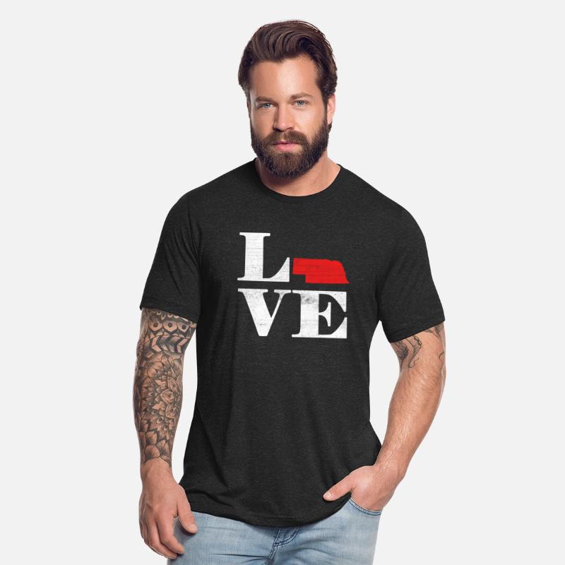 Proud America State Land Map Love Nebraska