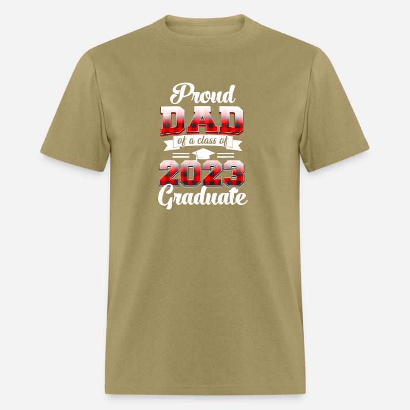 Proud Dad Of A Class Of 2023 Graduate Red Plaid